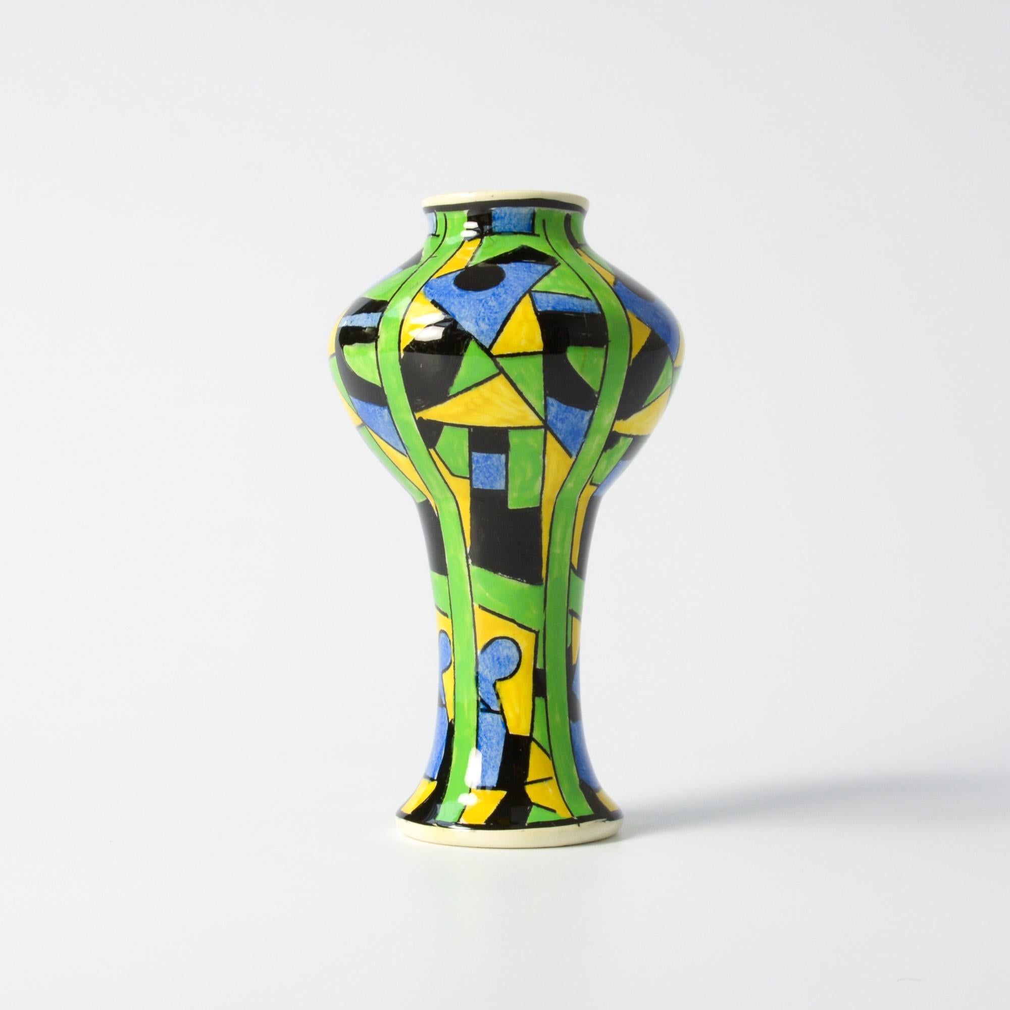 Belgian Geometric Boch Freres Vase
