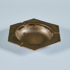 Geometric Brass Ashtray