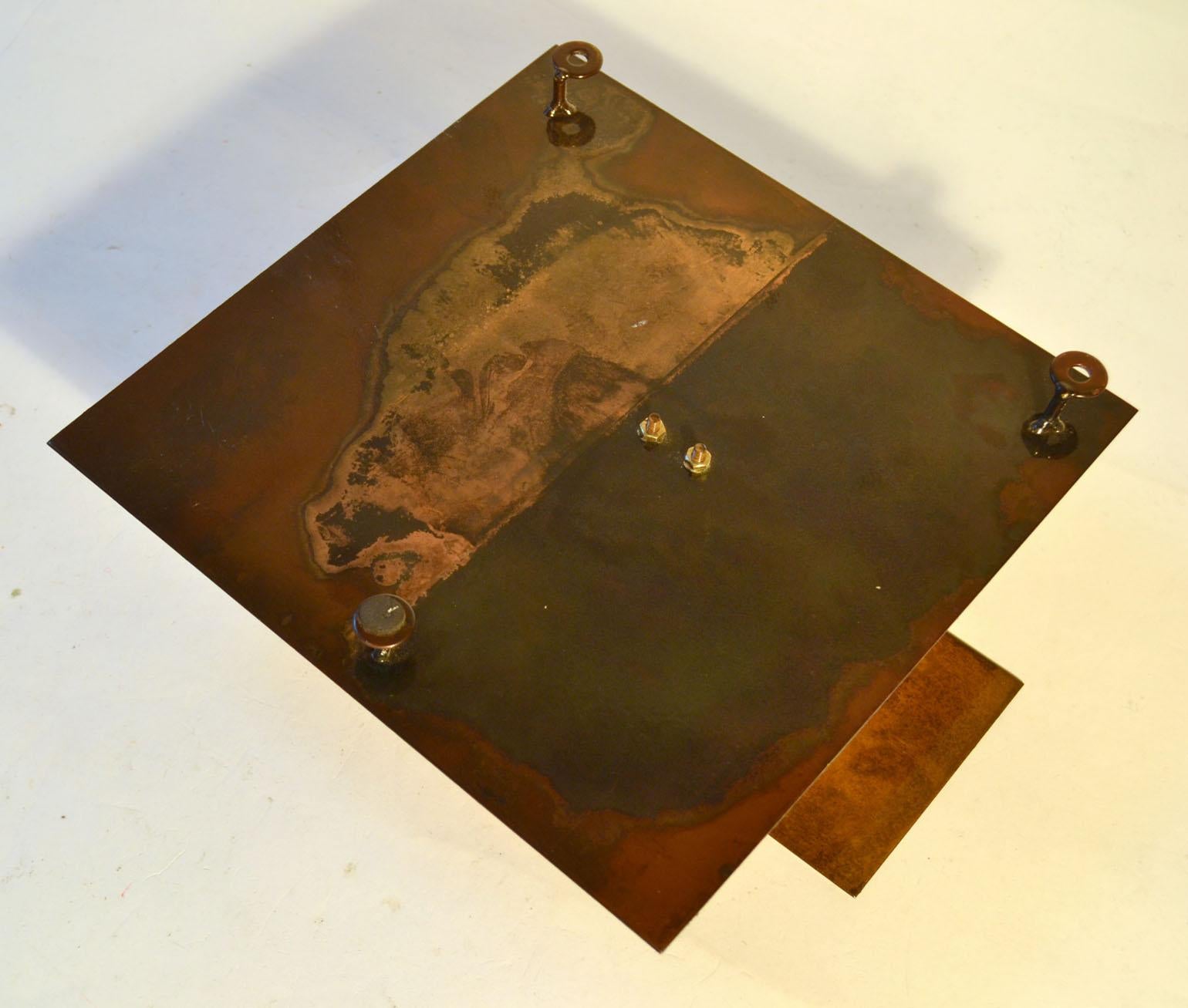 Portavelas geométricos de pared de latón y relieve geométrico de pared en venta 4