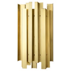 Geometric Brass Wall lamp by Carl Axel Acking from 1960s
