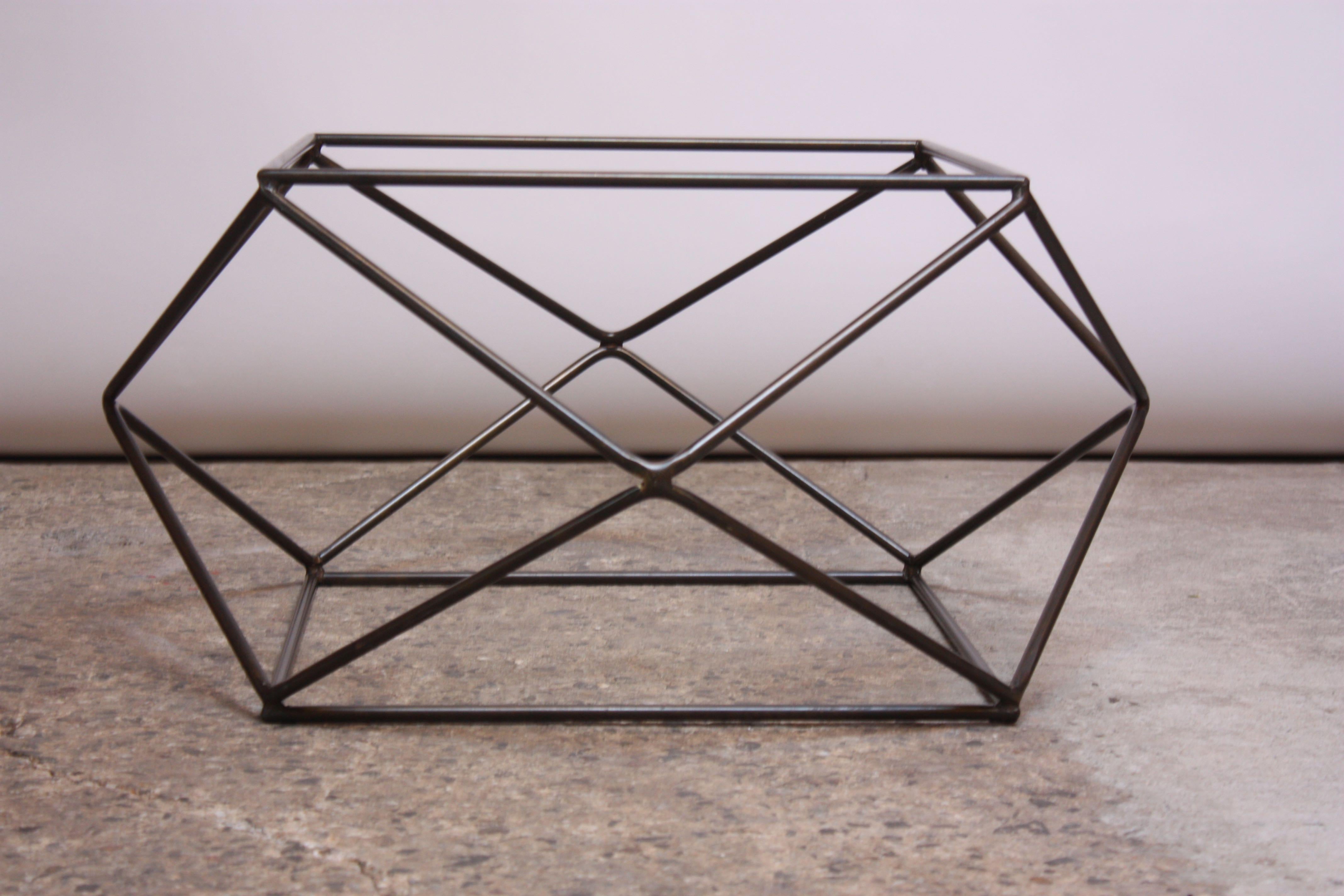 Geometric Bronze Coffee Table by Milo Baughman for Directional For Sale 11