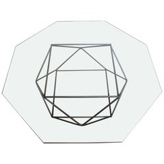 Geometric Bronze Coffee Table by Milo Baughman for Directional