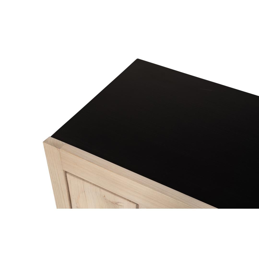 Asiatico Credenza geometrica brutalista in vendita