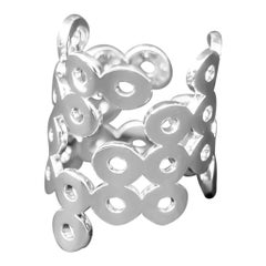 Geometric Bubbles Ring in 18kt White Gold by Mohamad Kamra
