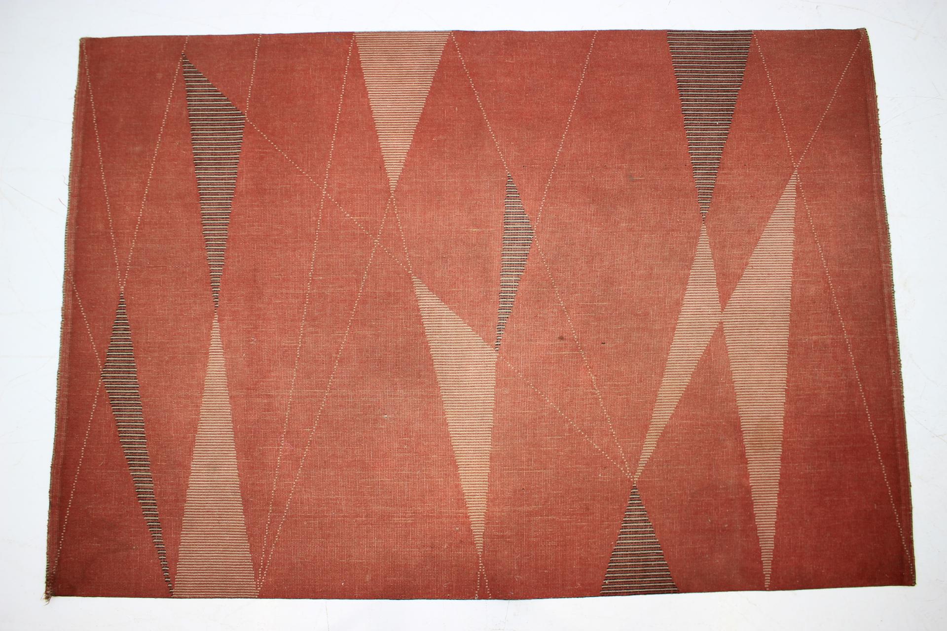 Geometrischer Teppich oder Teppich, 1950er Jahre (Moderne der Mitte des Jahrhunderts) im Angebot