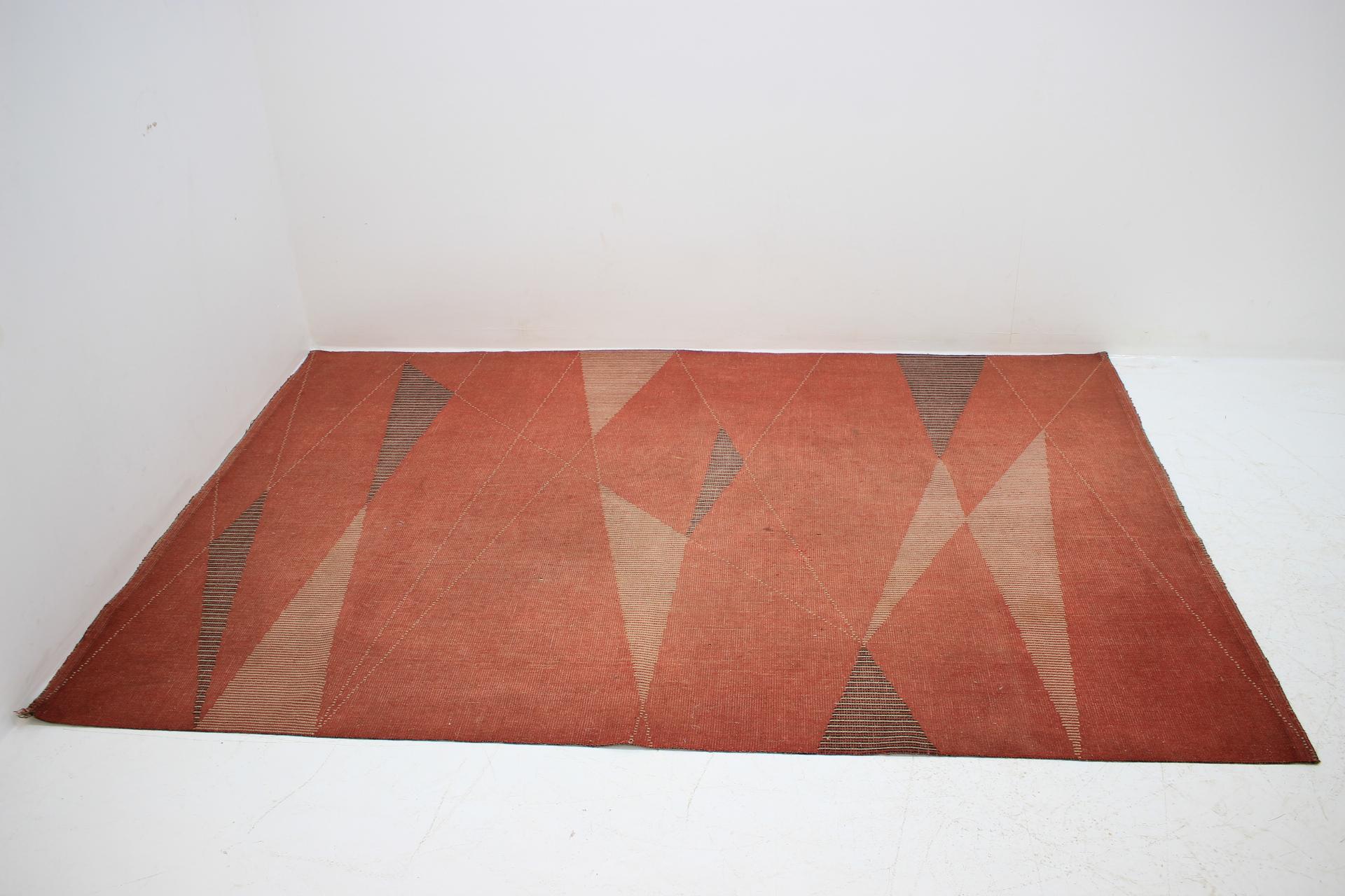 Milieu du XXe siècle Tapis ou tapis géométrique, années 1950 en vente