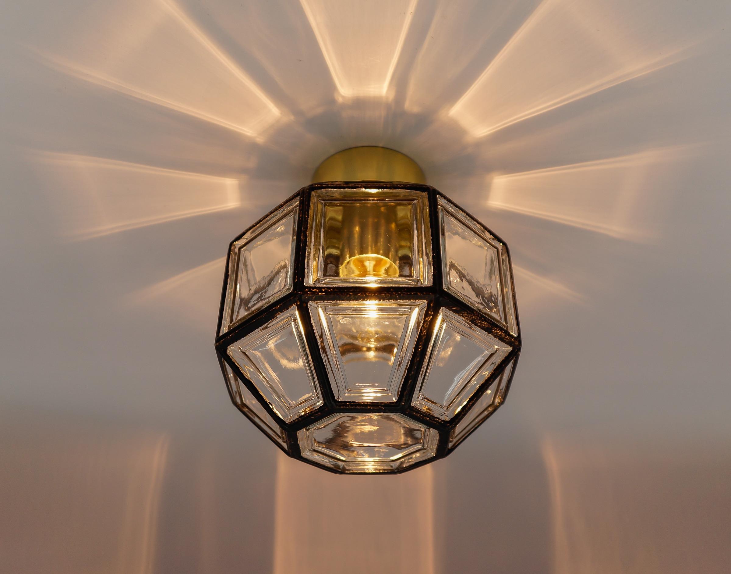 Geometric Ceilin Lamp by Limburg - Flush Mount, Germany, 1960s For Sale 2