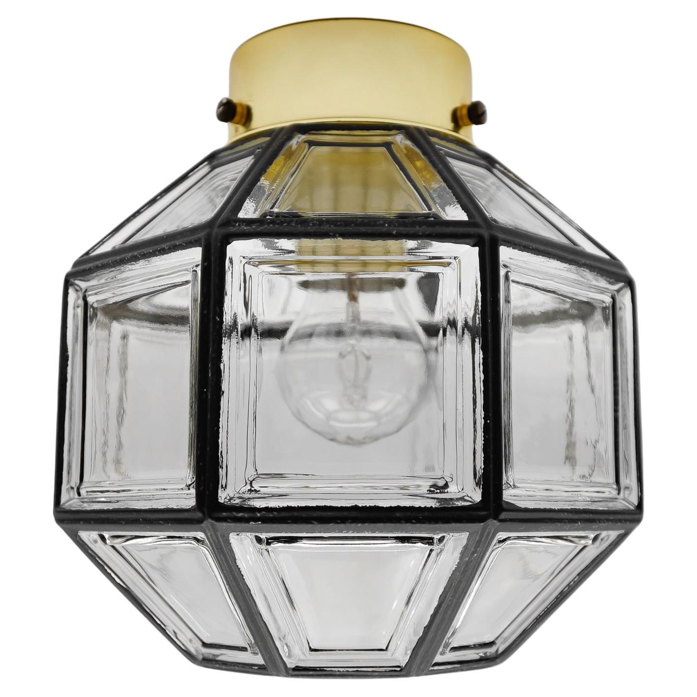 Geometrische Ceilin-Lampe von Limburg – Einbaubeleuchtung, Deutschland, 1960er Jahre