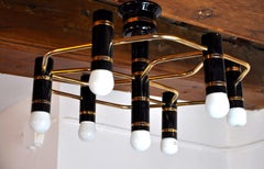 Geometric Ceiling Light with 7 Lights, Maison Sciolari, Italy, 1970