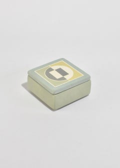 Boîte en céramique géométrique