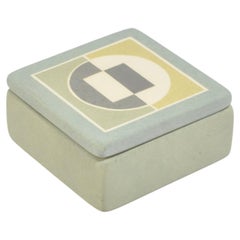 Caja de cerámica geométrica