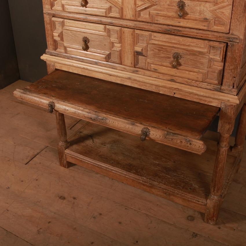 18th Century and Earlier Geometric Chest of Drawers on Stand