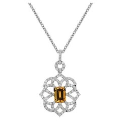 Geometric Citrine Necklace