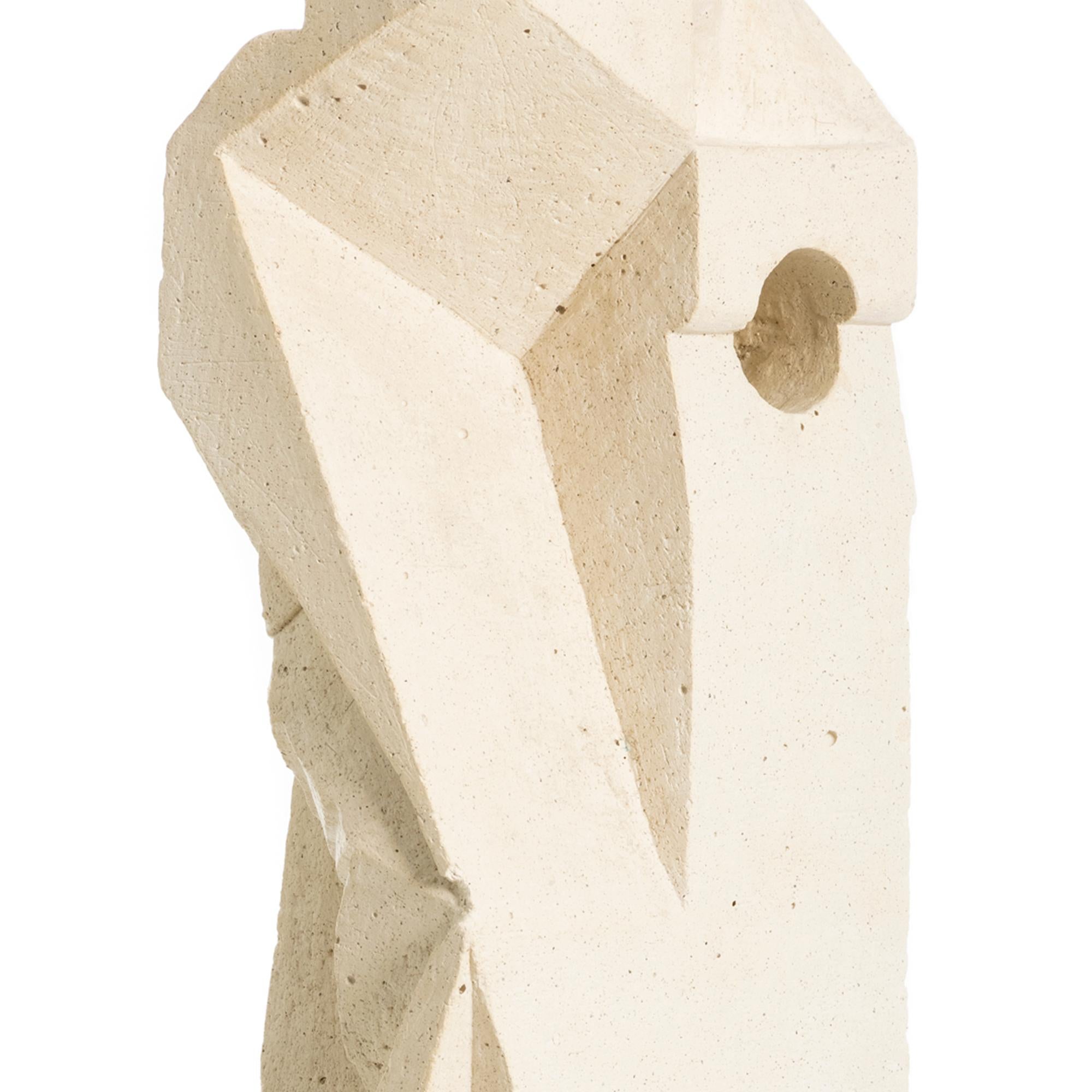 Modern Geometric Clay Scuplture from the 70s