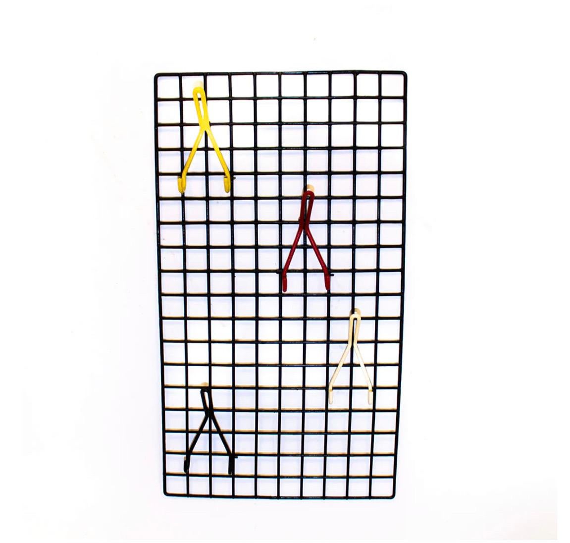Iron Geometric Coat Rack by Karl Fichtel, Design For Sale