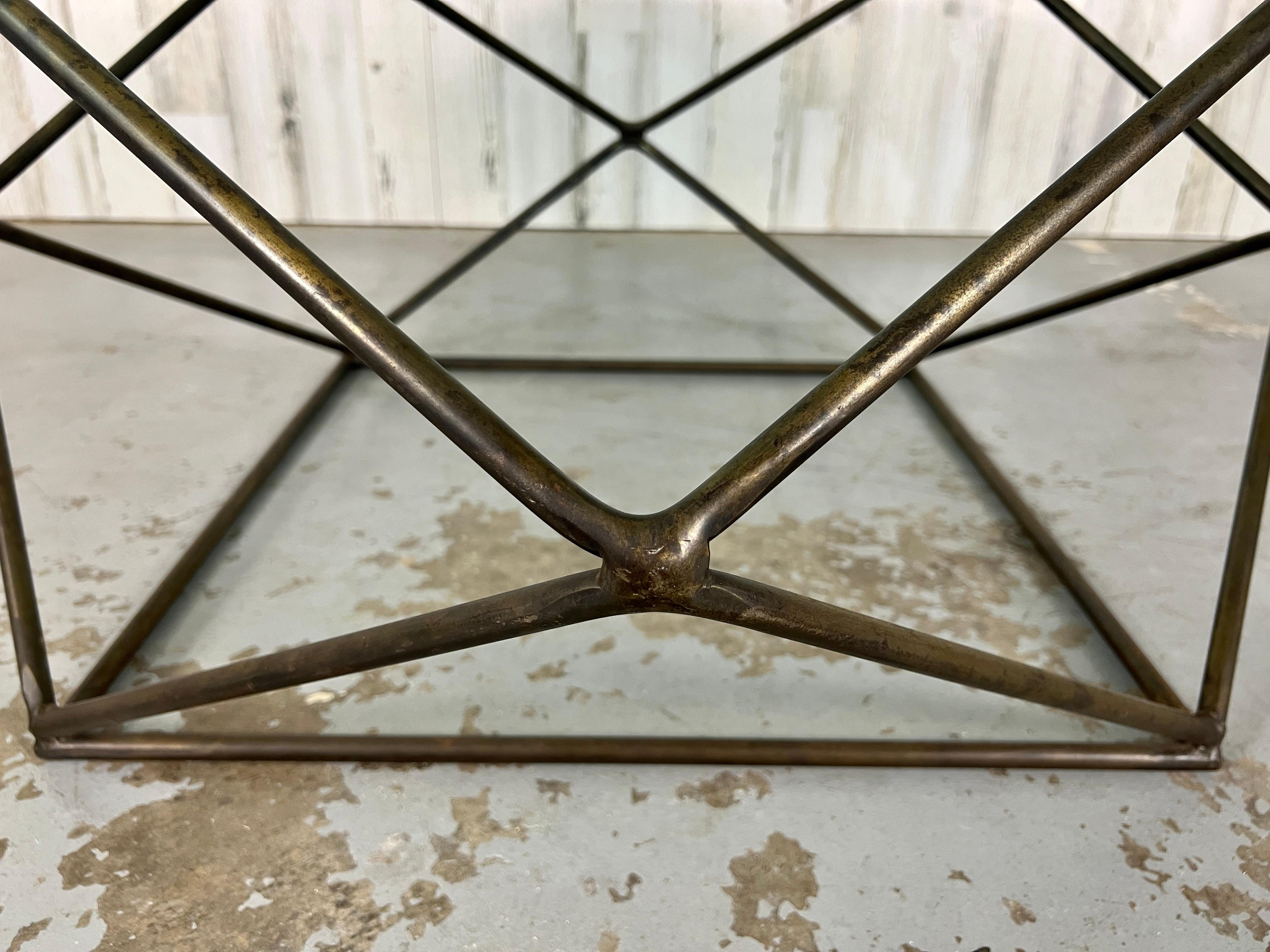 Geometric Coffee Table by Milo Baughman for Directional For Sale 3