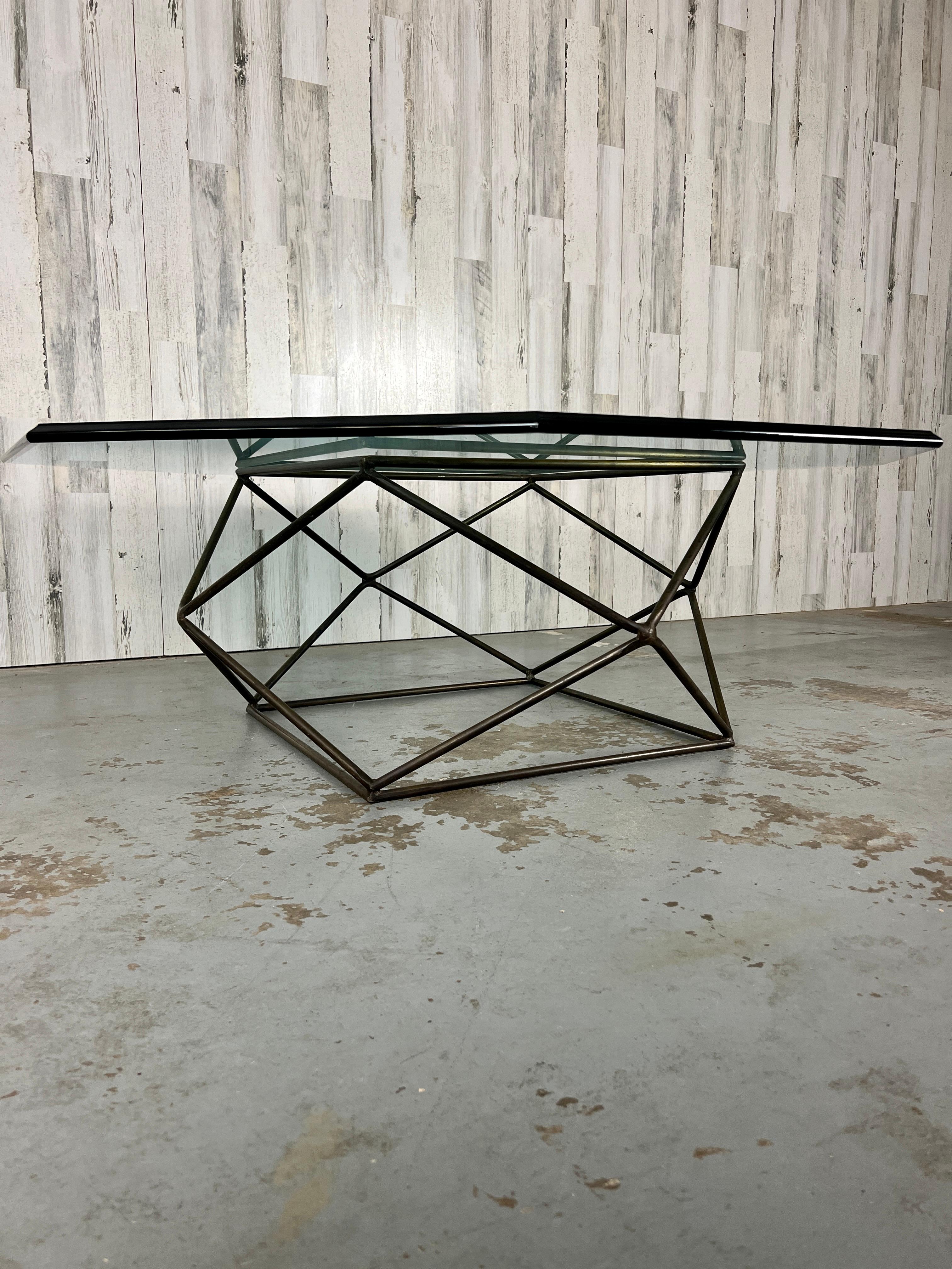 Geometric Coffee Table by Milo Baughman for Directional For Sale 9