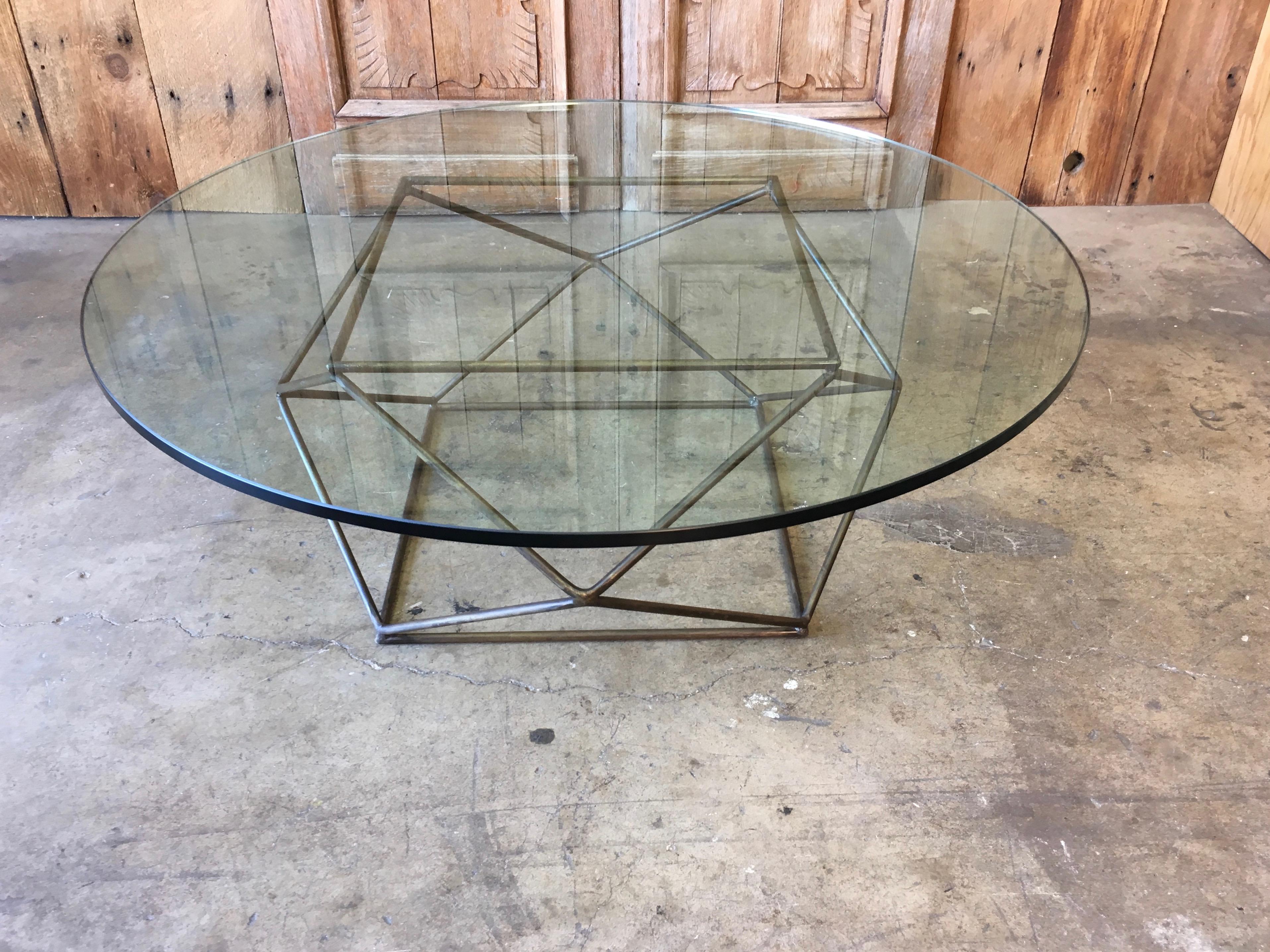 North American Geometric Coffee Table by Milo Baughman for Directional