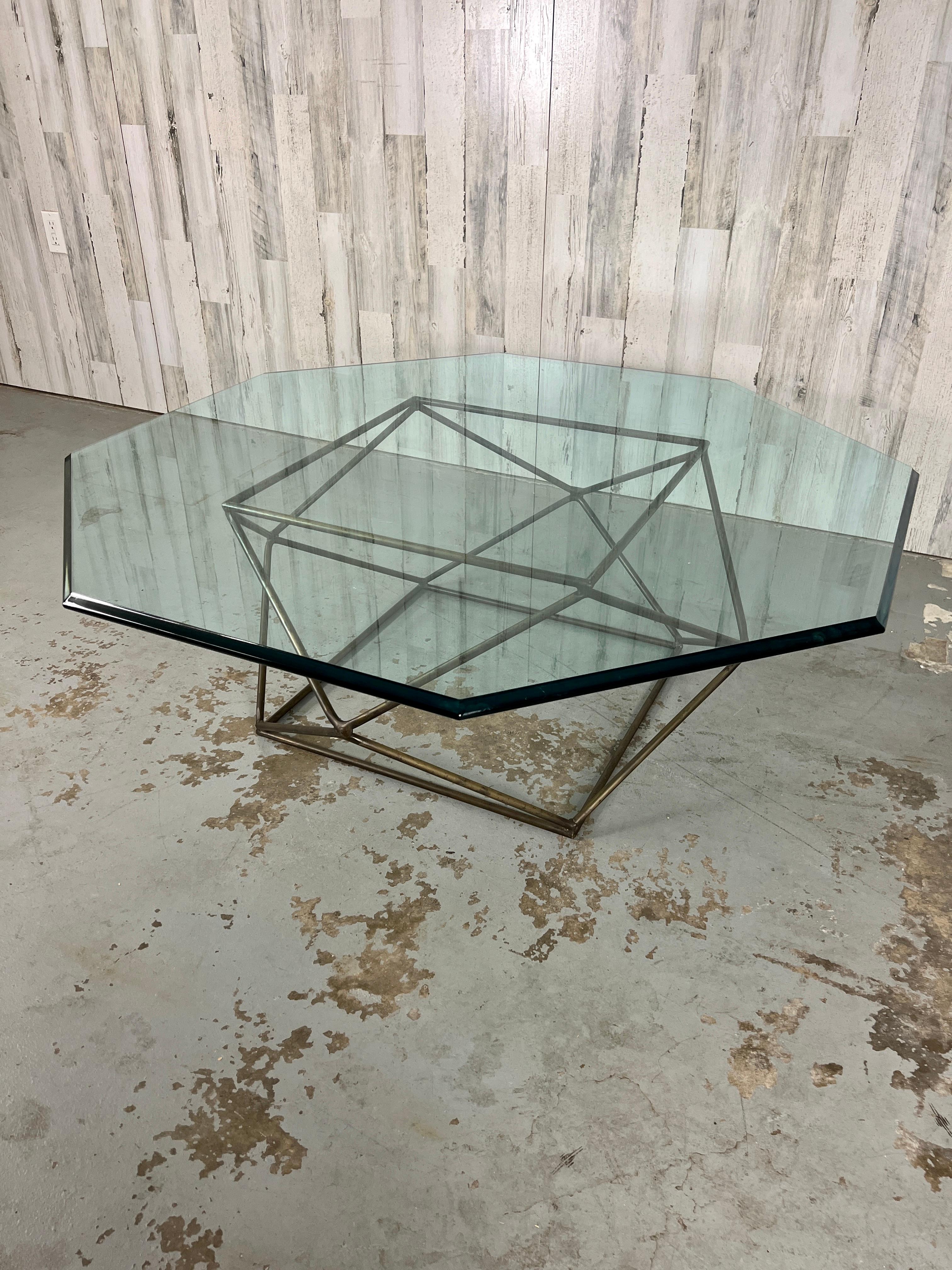 20th Century Geometric Coffee Table by Milo Baughman for Directional For Sale