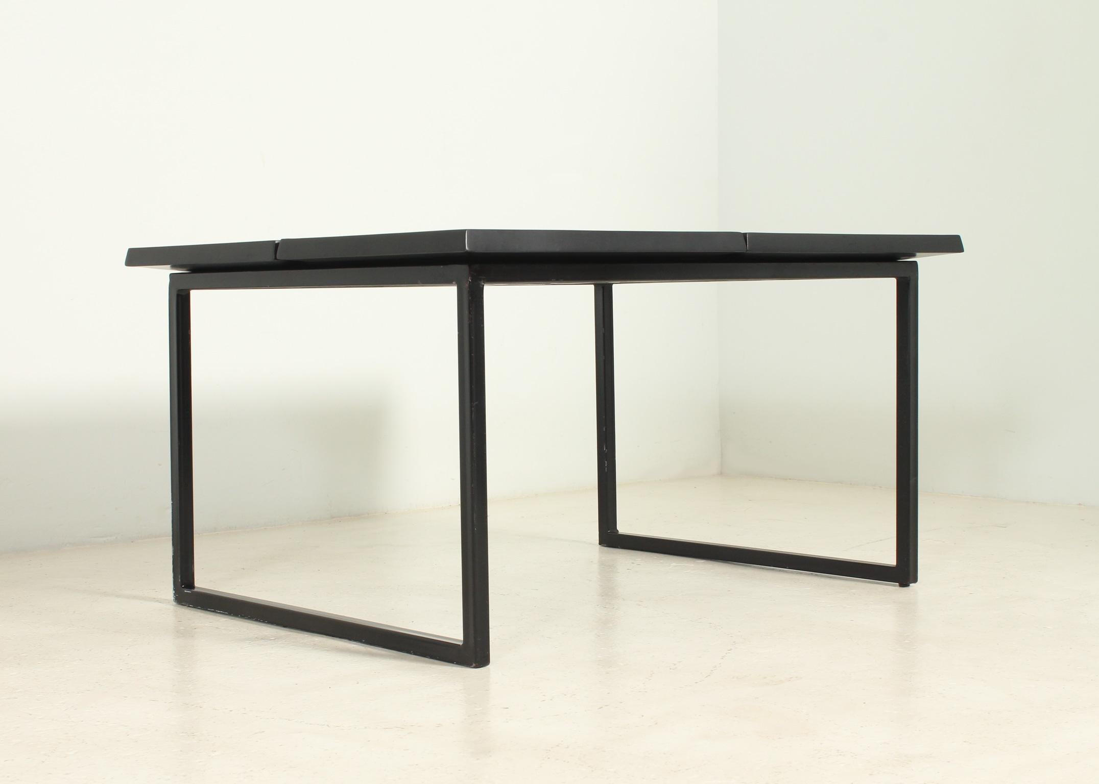 Modern Geometric Coffee Table with Loose Trays For Sale