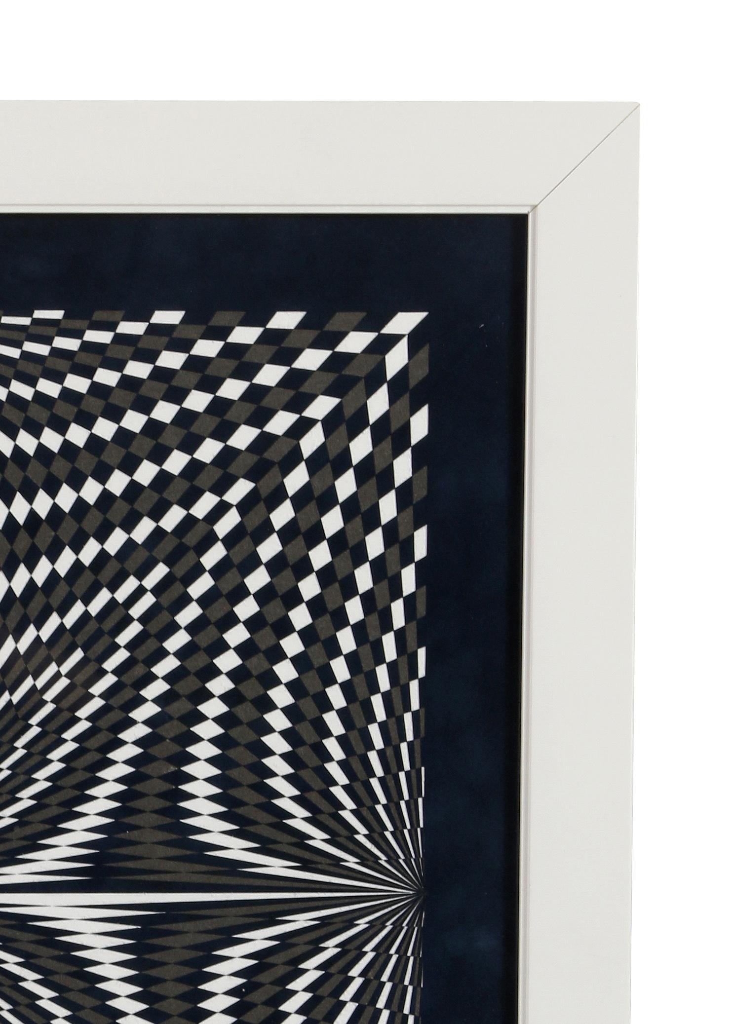Ungherese Collage geometrico di Laszlo Molnar