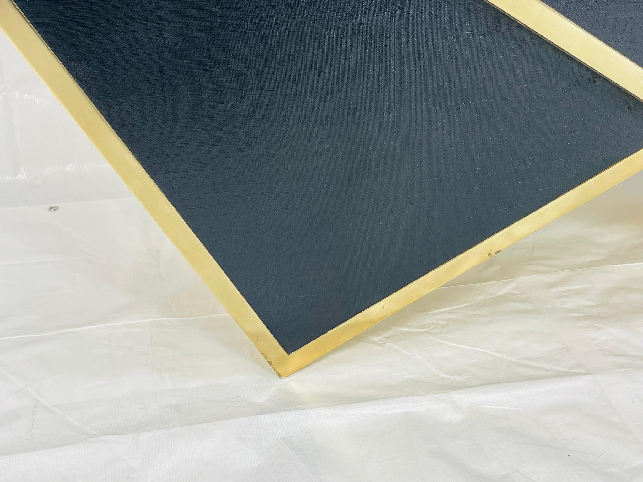 Tavolo da console geometrico in foglia d'argento di Meuble Decor, Los Angeles in vendita 6