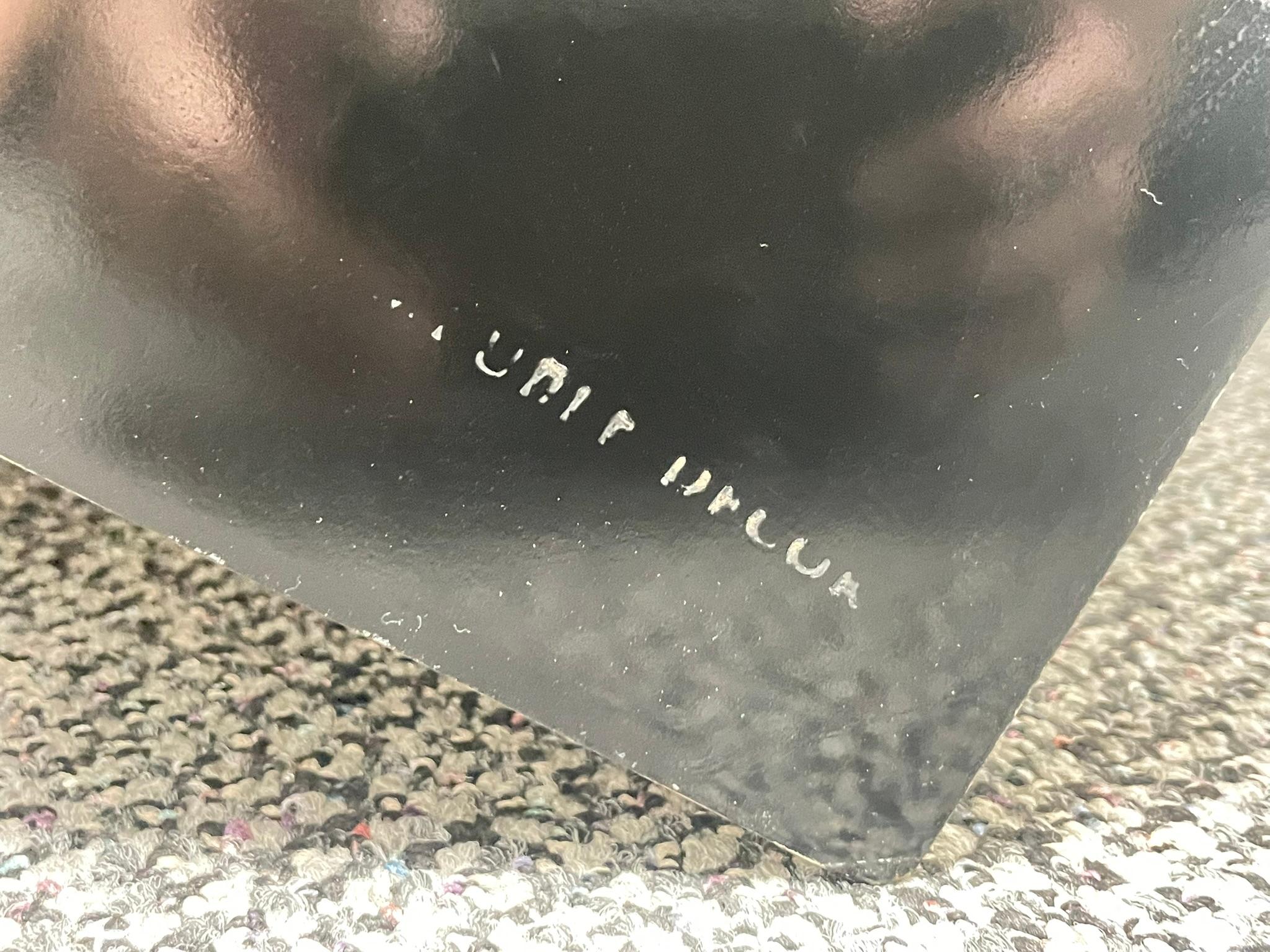 Tavolo da console geometrico in foglia d'argento di Meuble Decor, Los Angeles in vendita 15