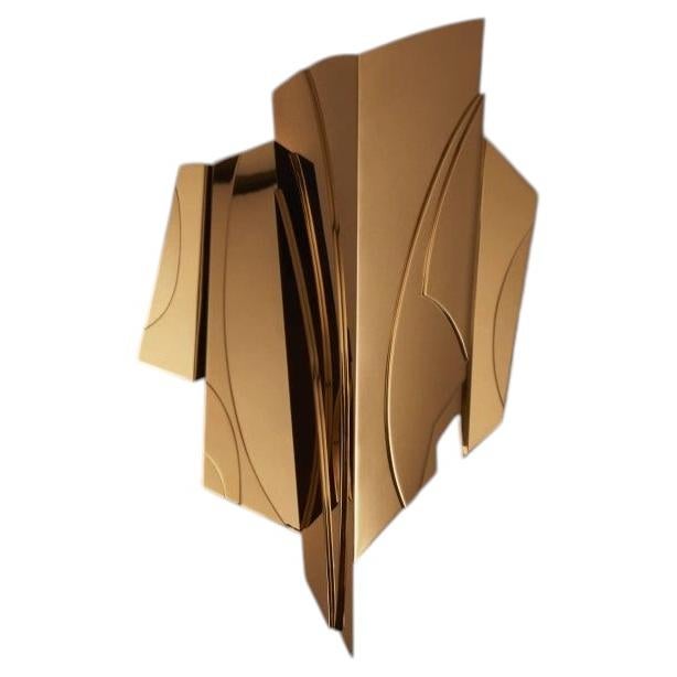 Geometric Cross Bitume 01 Wall Lamp by Jennifer Midoz For Sale