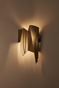 Geometric Cross Bitume 02 Wall Lamp by Jennifer Midoz