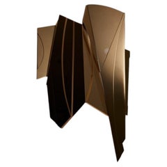 Geometric Cross Bitume 02 Wall Lamp by Jennifer Midoz