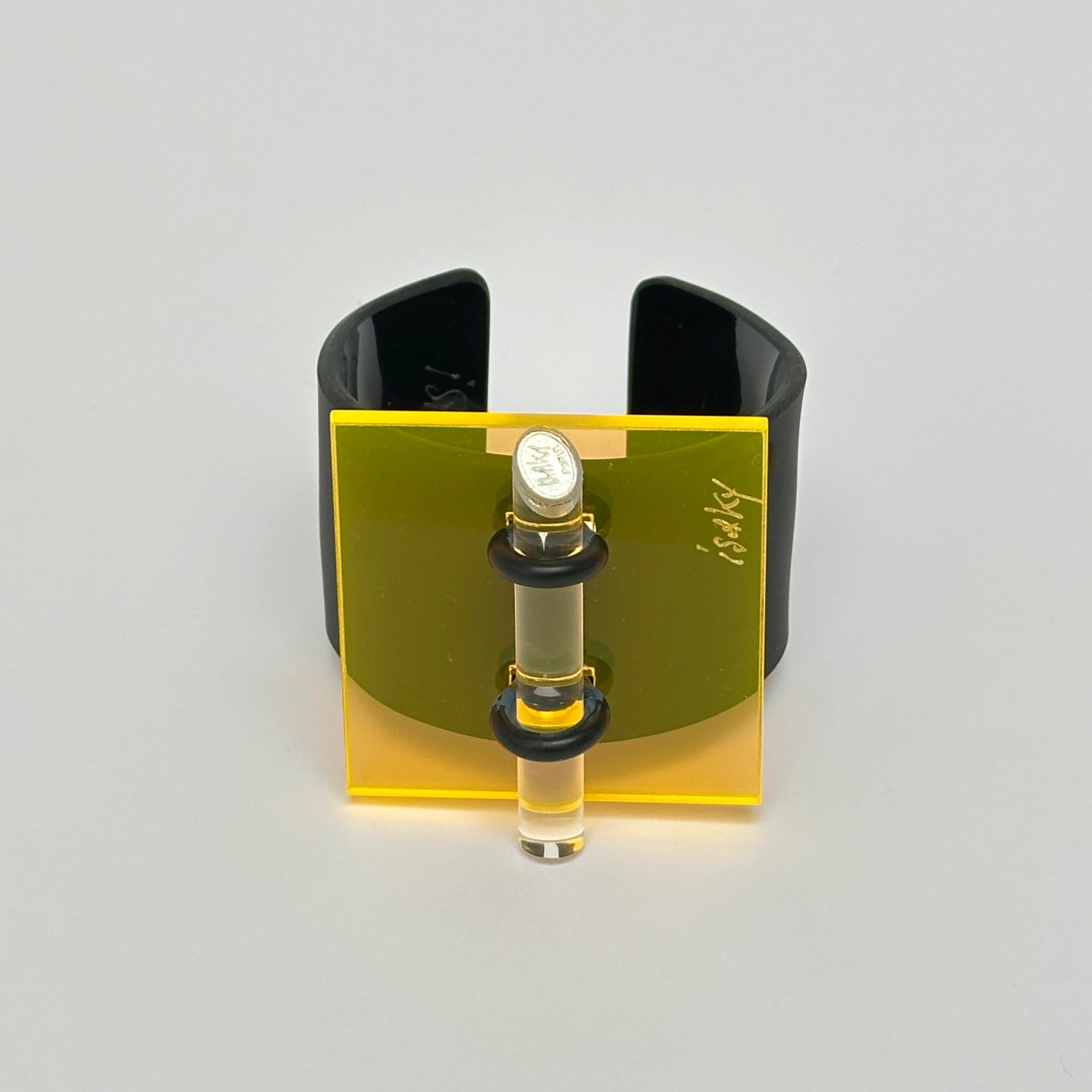 Space Age Geometric Cuff, Isaky, Paris c. 1980 For Sale
