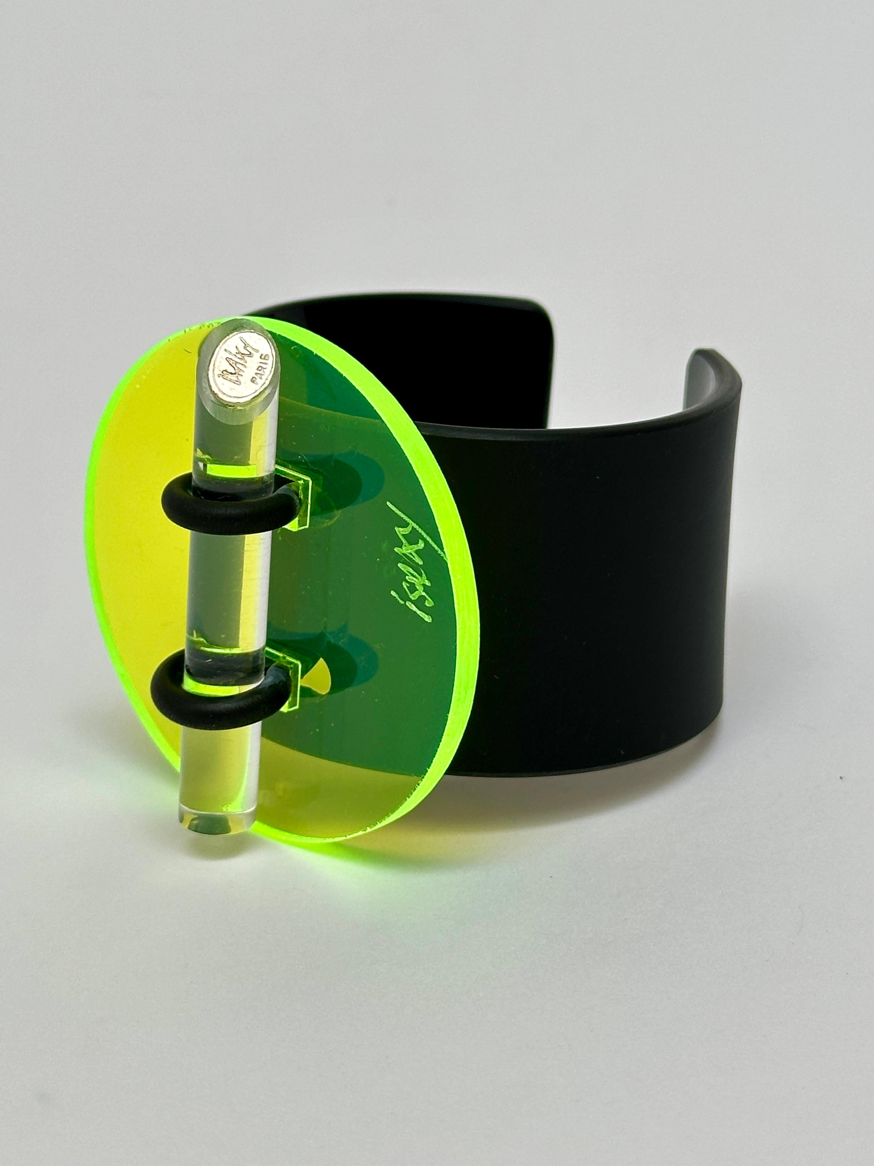 French Geometric Cuff, Isaky, Paris c. 1980 For Sale