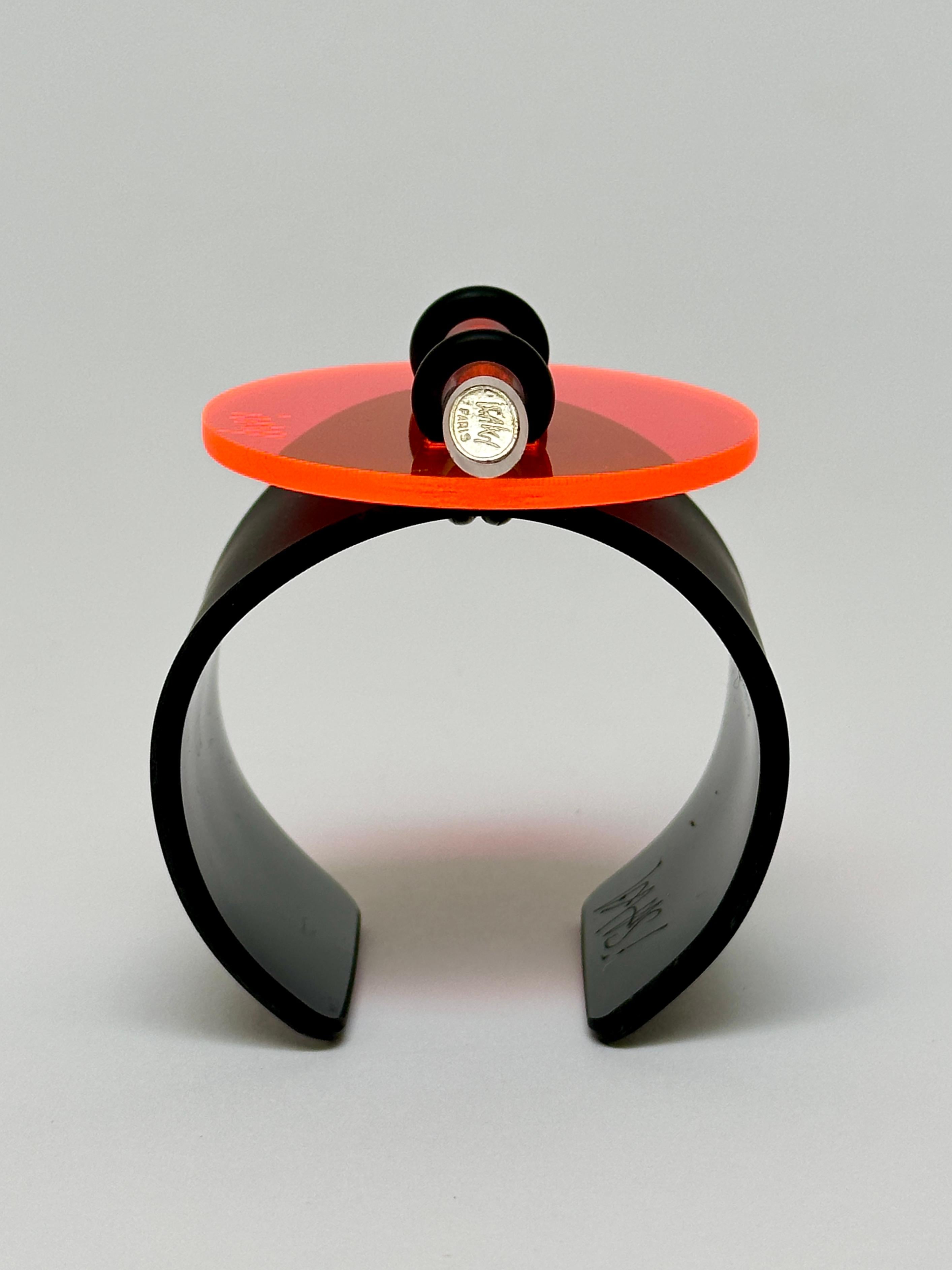 Geometric Cuff, Isaky, Paris c. 1980 In Good Condition For Sale In St Ouen, FR