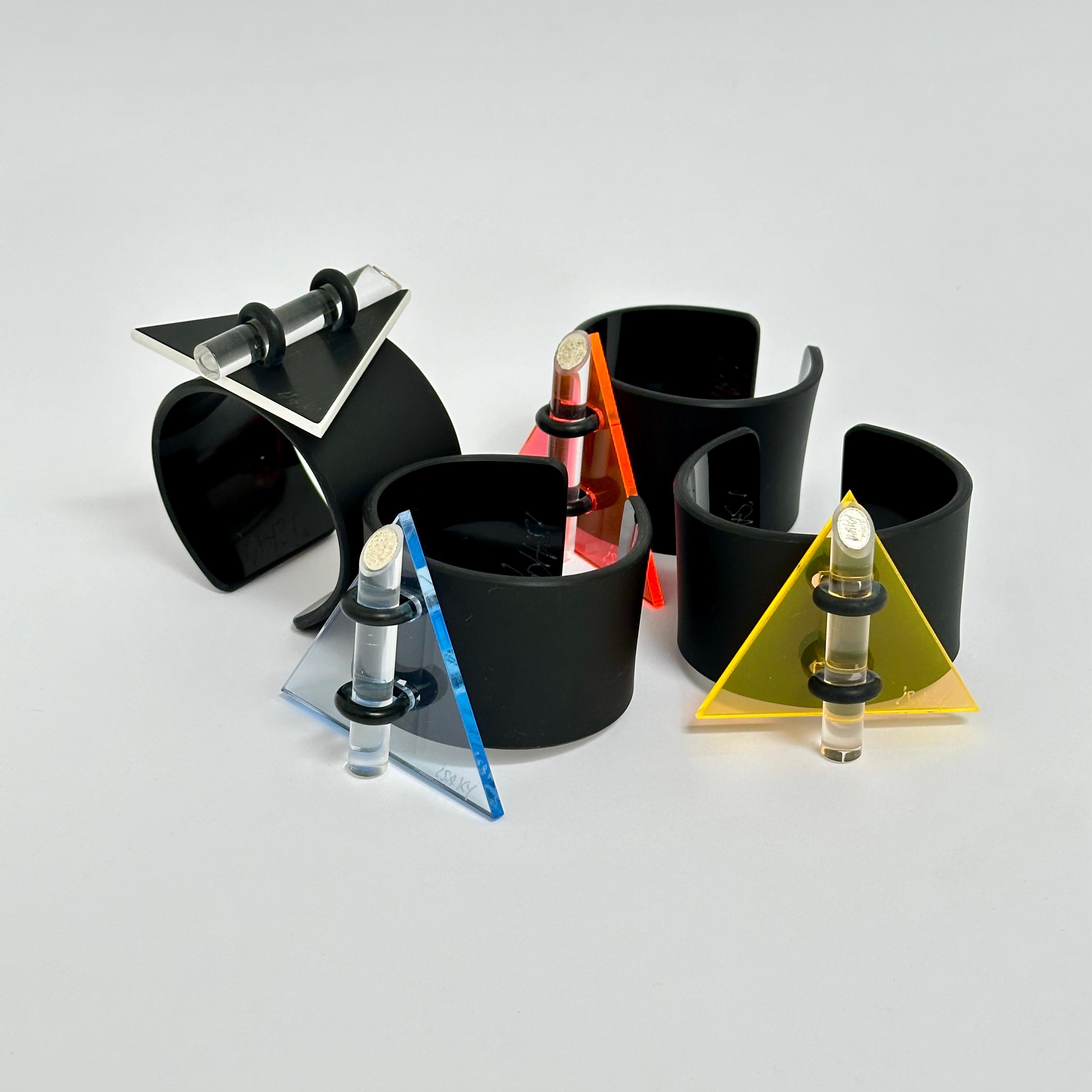 Late 20th Century Geometric Cuff, Isaky, Paris c. 1980 For Sale
