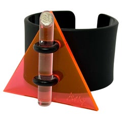 Brazalete geométrico, Isaky, París c. 1980