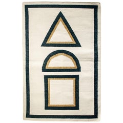 Geometric Dana Handwoven Modern Cotton Rug, Carpet and Durrie