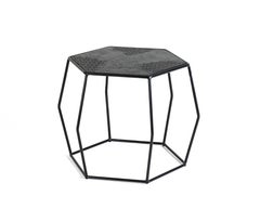 Geometric Dark Brown Esagono Hexagonal Coffee Table by Disain1971