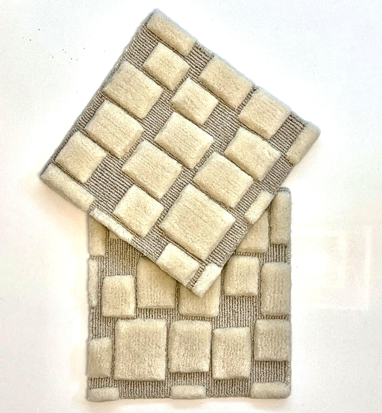 Annodato a mano Geometric Desert / Knotted Rug 8'x10'-Tibetan Wool & Bamboo Silk Modern Design in vendita