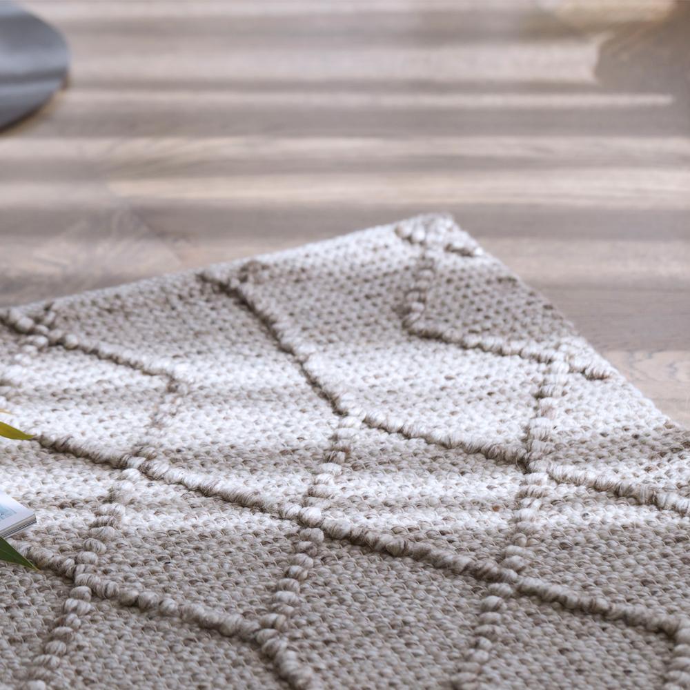 Art Déco Tappeto a Trama di Conversazione con Design Geometrico Personalizzabile in Stone X-Large in vendita