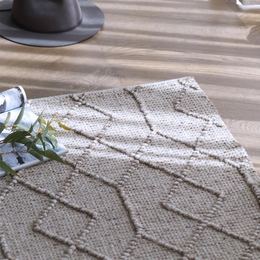 Indiano Tappeto a Trama di Conversazione con Design Geometrico Personalizzabile in Stone X-Large in vendita