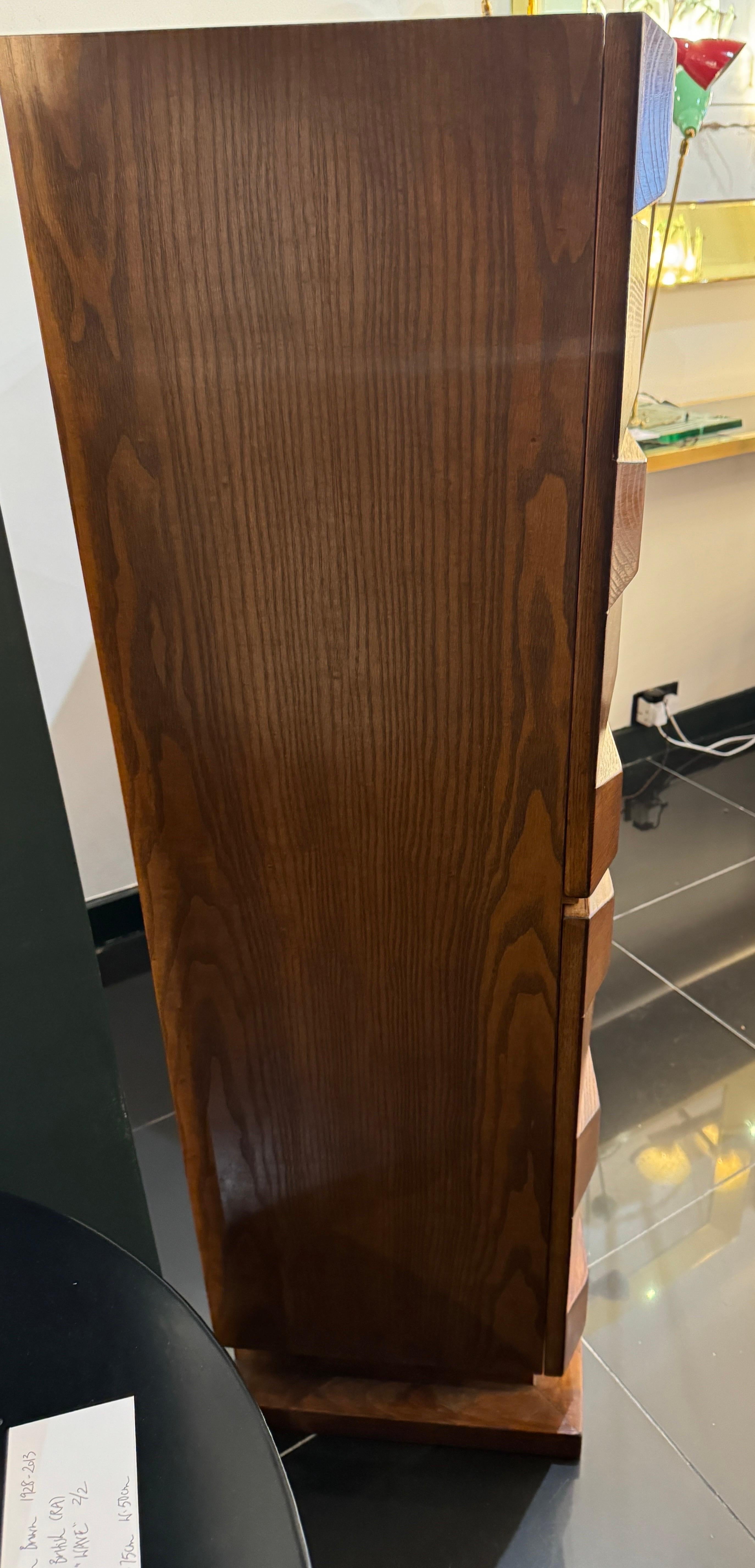 Ottone Mobile bar italiano dal design geometrico in vendita