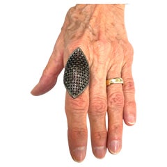 Geometric Design Pave Diamonds Paradizia Ring