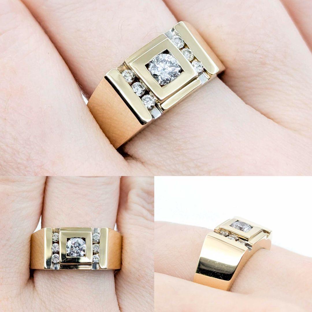 Bague géométrique en or jaune 14k sertie de diamants en forme de canaux
Nous dévoilons notre superbe bague à diamant, délicieusement fabriquée en 14ky Channel Set. Cette bague est ornée de diamants de 0,50ctw, ajoutant une touche d'élégance. Les