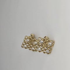 Geometric Diamond earrings 14KT 0.62ct Stud earrings