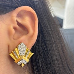 Geometric Diamond Earrings