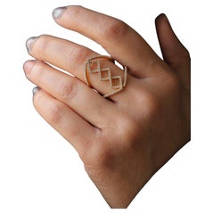 Geometric Diamond Ring 0.40 cts.