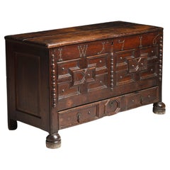 Geometric Dowry Chest, England 1716