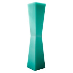 Geometric Epoxy Resin SHIFT Column Sculpture in Turquoise by Facture Studio