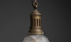 Geometric Etched Pendant, Germany 1920