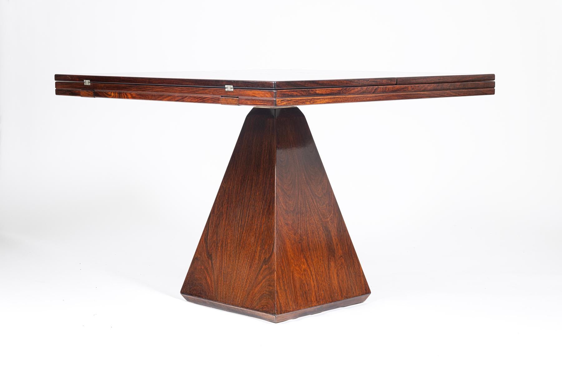 Geometric expanding dining table Italy c1960 8